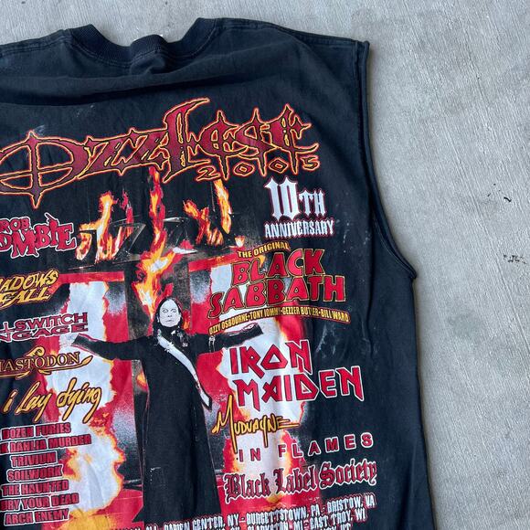 Vintage ozzfest 2005 cut sleeves graphic t shirt - Picture 9 of 9
